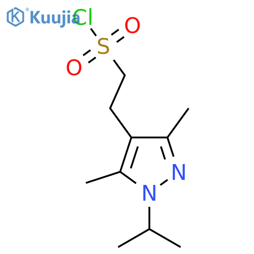 2-3,5-dimethyl-1-(propan-2-yl)-1H-pyrazol-4-ylethane-1-sulfonyl chloride structure