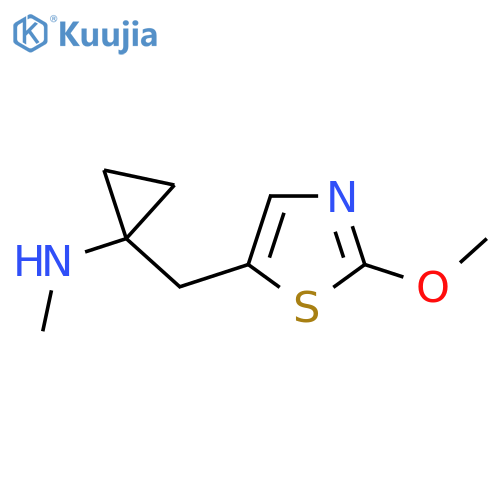 1-(2-methoxy-1,3-thiazol-5-yl)methyl-N-methylcyclopropan-1-amine structure