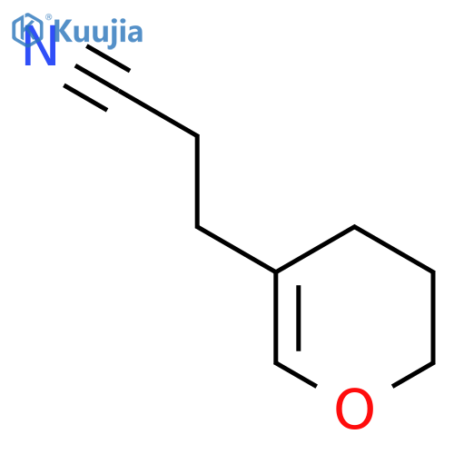 3-(3,4-dihydro-2H-pyran-5-yl)propanenitrile structure