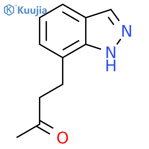 4-(1H-indazol-7-yl)butan-2-one structure