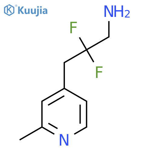 2,2-difluoro-3-(2-methylpyridin-4-yl)propan-1-amine structure