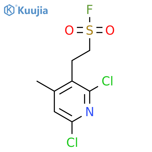 2-(2,6-dichloro-4-methylpyridin-3-yl)ethane-1-sulfonyl fluoride structure