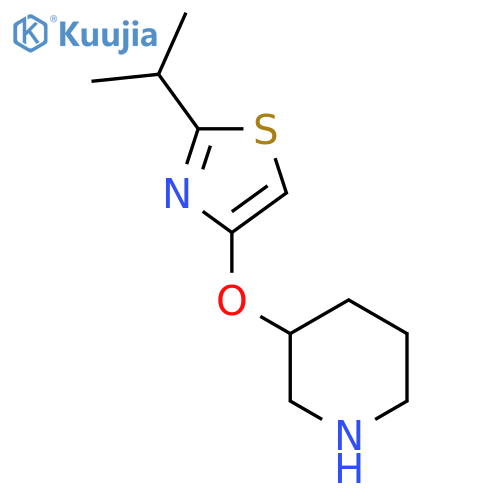 3-{2-(propan-2-yl)-1,3-thiazol-4-yloxy}piperidine structure
