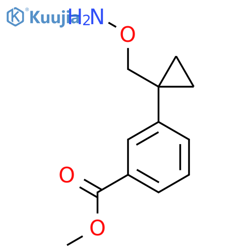 methyl 3-{1-(aminooxy)methylcyclopropyl}benzoate structure