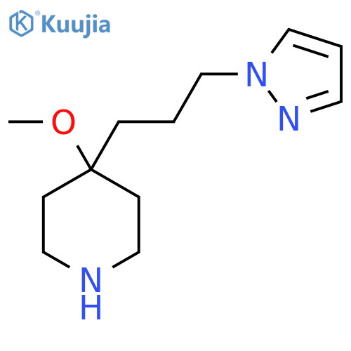 4-methoxy-4-3-(1H-pyrazol-1-yl)propylpiperidine structure