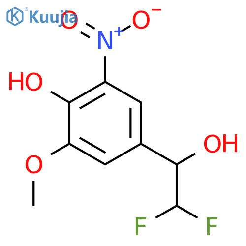 4-(2,2-difluoro-1-hydroxyethyl)-2-methoxy-6-nitrophenol structure