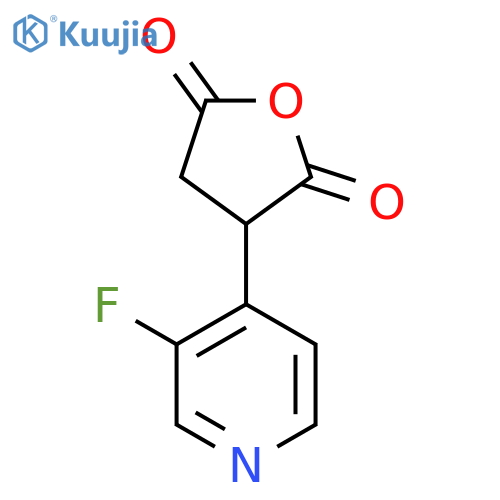 3-(3-fluoropyridin-4-yl)oxolane-2,5-dione structure