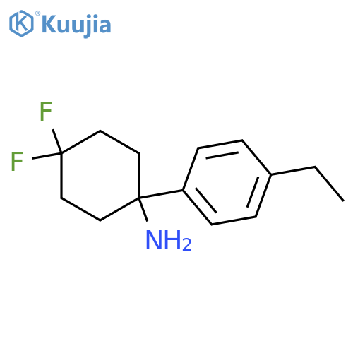 1-(4-ethylphenyl)-4,4-difluorocyclohexan-1-amine structure