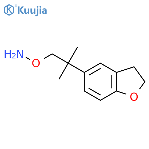 O-2-(2,3-dihydro-1-benzofuran-5-yl)-2-methylpropylhydroxylamine structure