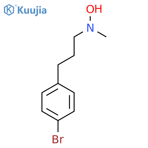 N-3-(4-bromophenyl)propyl-N-methylhydroxylamine structure
