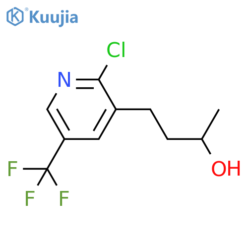 4-2-chloro-5-(trifluoromethyl)pyridin-3-ylbutan-2-ol structure