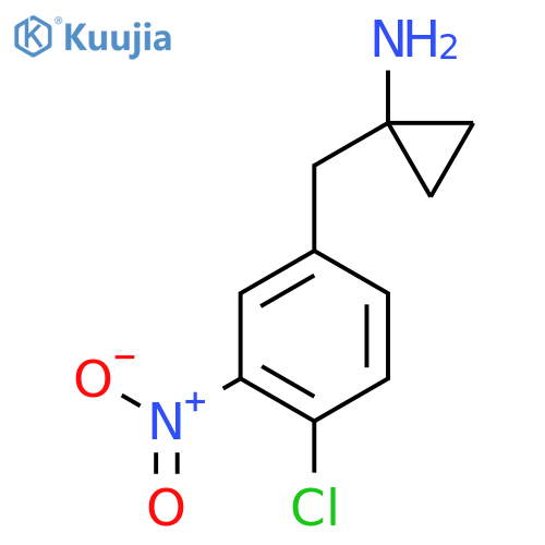 1-(4-chloro-3-nitrophenyl)methylcyclopropan-1-amine structure