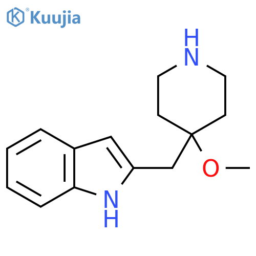 2-(4-methoxypiperidin-4-yl)methyl-1H-indole structure