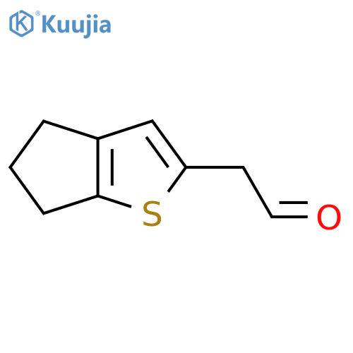 2-{4H,5H,6H-cyclopentabthiophen-2-yl}acetaldehyde structure