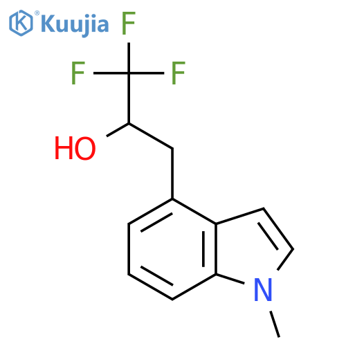 1,1,1-trifluoro-3-(1-methyl-1H-indol-4-yl)propan-2-ol structure