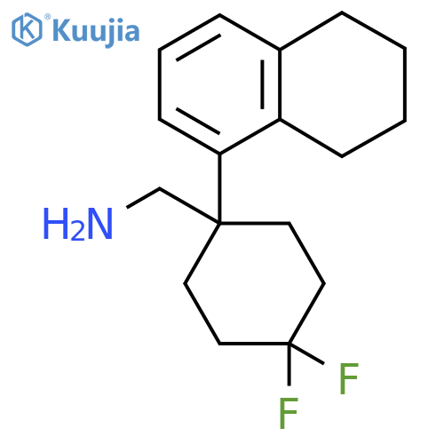 4,4-difluoro-1-(5,6,7,8-tetrahydronaphthalen-1-yl)cyclohexylmethanamine structure