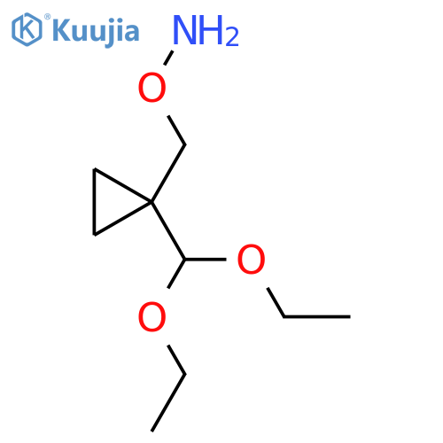 O-{1-(diethoxymethyl)cyclopropylmethyl}hydroxylamine structure