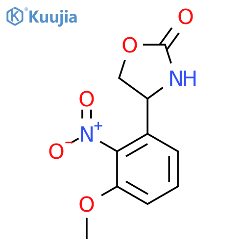 4-(3-methoxy-2-nitrophenyl)-1,3-oxazolidin-2-one structure