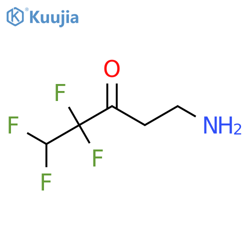 5-amino-1,1,2,2-tetrafluoropentan-3-one structure