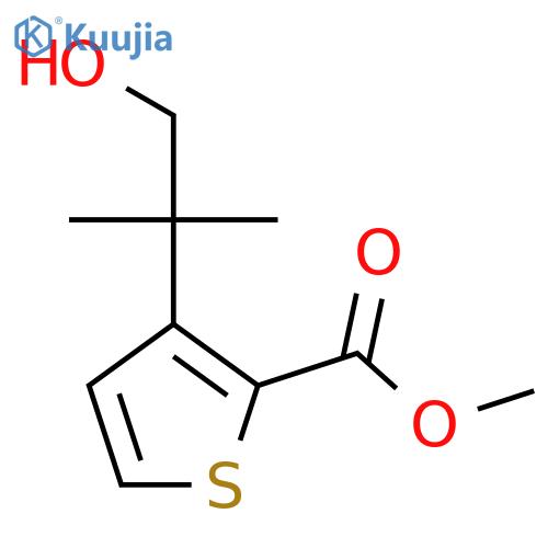 methyl 3-(1-hydroxy-2-methylpropan-2-yl)thiophene-2-carboxylate structure