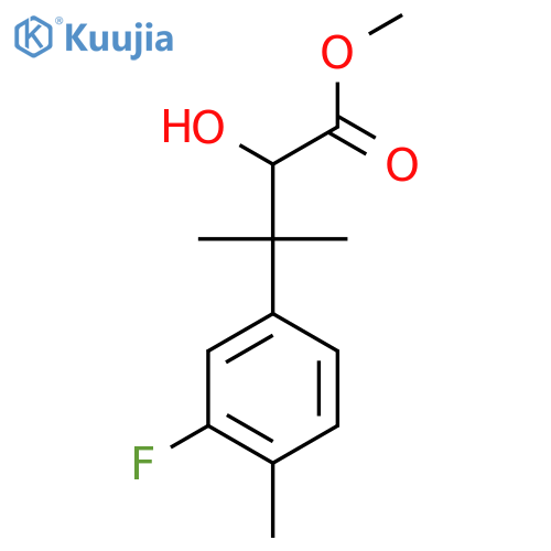 methyl 3-(3-fluoro-4-methylphenyl)-2-hydroxy-3-methylbutanoate structure