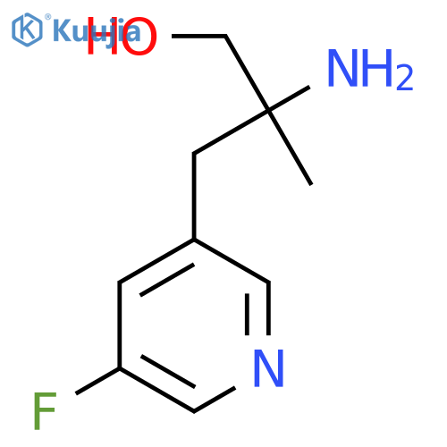 2-amino-3-(5-fluoropyridin-3-yl)-2-methylpropan-1-ol structure