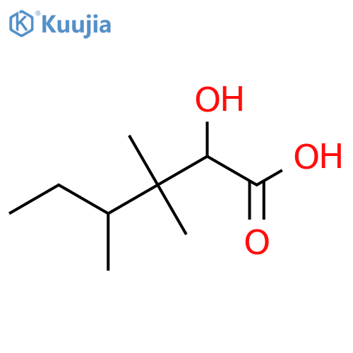 2-hydroxy-3,3,4-trimethylhexanoic acid structure