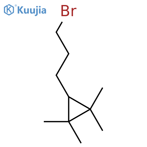 3-(3-bromopropyl)-1,1,2,2-tetramethylcyclopropane structure