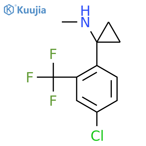 1-4-chloro-2-(trifluoromethyl)phenyl-N-methylcyclopropan-1-amine structure