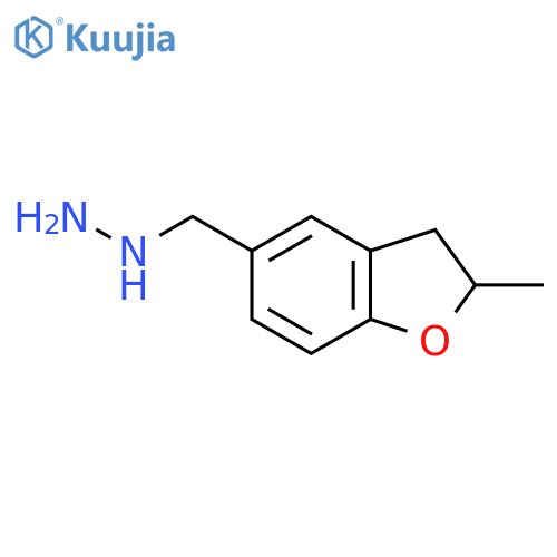 (2-methyl-2,3-dihydro-1-benzofuran-5-yl)methylhydrazine structure