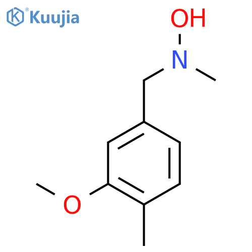 N-(3-methoxy-4-methylphenyl)methyl-N-methylhydroxylamine structure