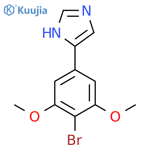 4-(4-bromo-3,5-dimethoxyphenyl)-1H-imidazole structure