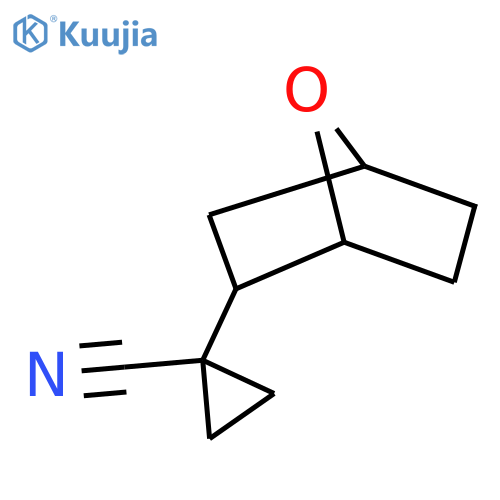 1-{7-oxabicyclo2.2.1heptan-2-yl}cyclopropane-1-carbonitrile structure