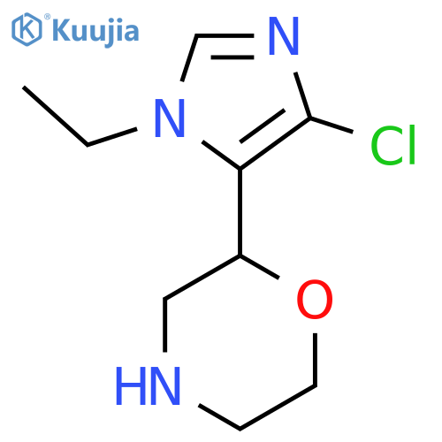 2-(4-chloro-1-ethyl-1H-imidazol-5-yl)morpholine structure