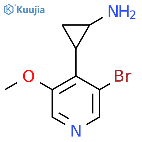 2-(3-bromo-5-methoxypyridin-4-yl)cyclopropan-1-amine structure