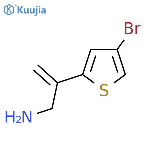 2-(4-bromothiophen-2-yl)prop-2-en-1-amine structure