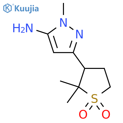 3-(5-amino-1-methyl-1H-pyrazol-3-yl)-2,2-dimethyl-1lambda6-thiolane-1,1-dione structure