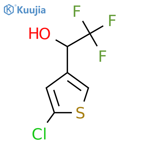 1-(5-chlorothiophen-3-yl)-2,2,2-trifluoroethan-1-ol structure