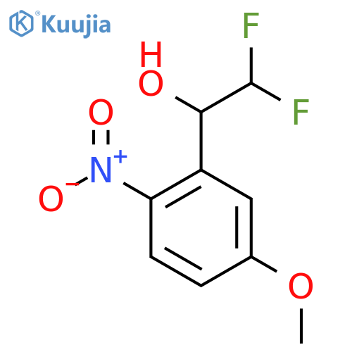 2,2-difluoro-1-(5-methoxy-2-nitrophenyl)ethan-1-ol structure