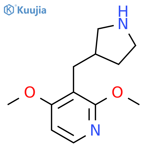 2,4-dimethoxy-3-(pyrrolidin-3-yl)methylpyridine structure