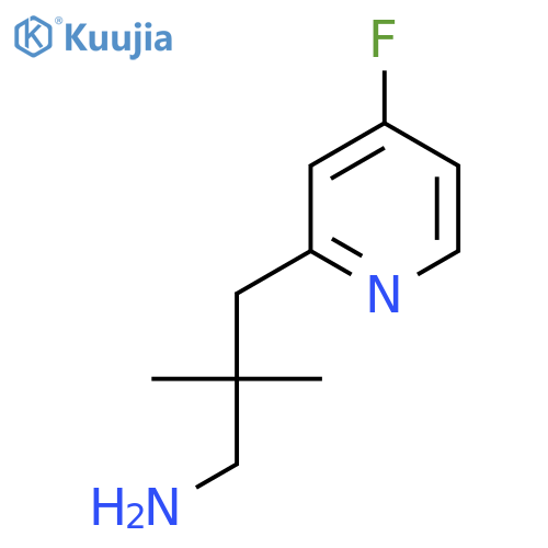 3-(4-fluoropyridin-2-yl)-2,2-dimethylpropan-1-amine structure