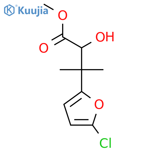 Methyl 3-(5-chlorofuran-2-yl)-2-hydroxy-3-methylbutanoate structure