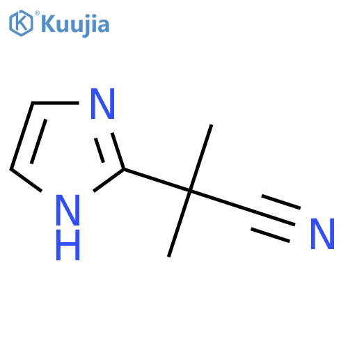 2-(1H-imidazol-2-yl)-2-methylpropanenitrile structure