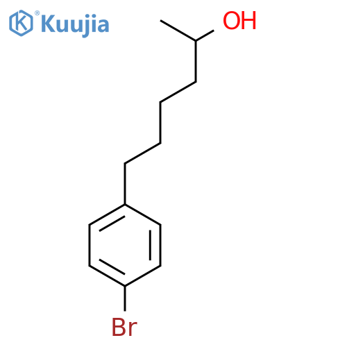 6-(4-bromophenyl)hexan-2-ol structure