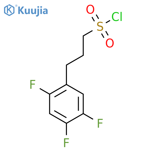 3-(2,4,5-trifluorophenyl)propane-1-sulfonyl chloride structure