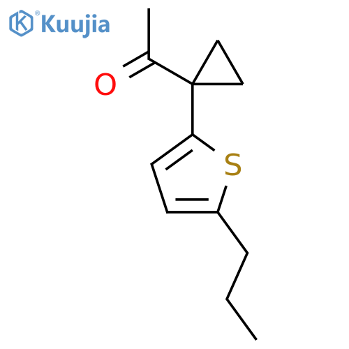 1-1-(5-propylthiophen-2-yl)cyclopropylethan-1-one structure