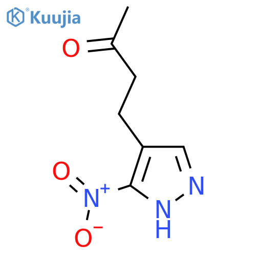 4-(3-nitro-1H-pyrazol-4-yl)butan-2-one structure