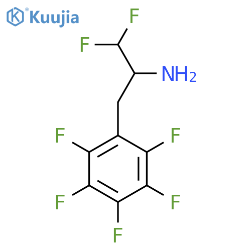 1,1-difluoro-3-(pentafluorophenyl)propan-2-amine structure