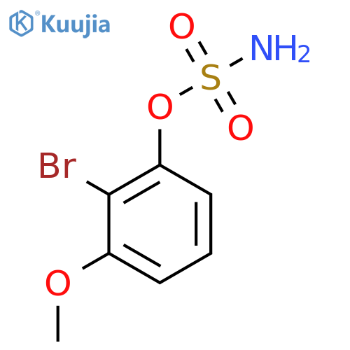 2-bromo-3-methoxyphenyl sulfamate structure