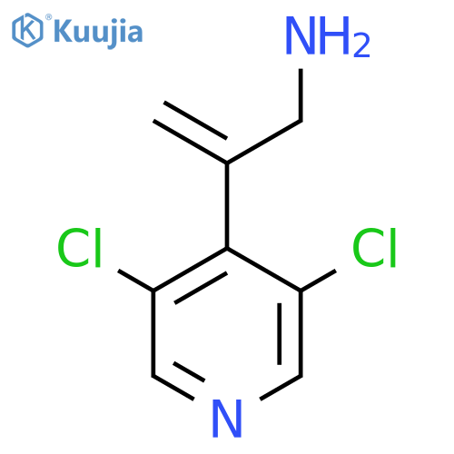 2-(3,5-dichloropyridin-4-yl)prop-2-en-1-amine structure